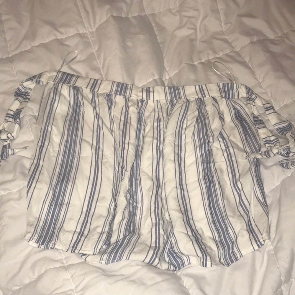 white striped dress shirt